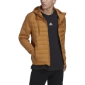 adidas Down Jacket Varilite Hybrid (wind and water repellent, slim fit) brown Men